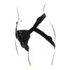 Get Real - Strap-On Harness O/S. Wygodna uprząż z regulowanymi paskami, wyściełaną przednią poduszką, trzema silikonowymi pierścieniami