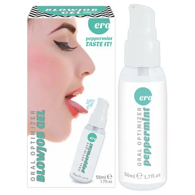 Hot - Oral Optimizer Blowjob Gel Peppermint 50ml. Miętowy żel do seksu oralnego, jadalny i stymulujący