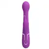 Pretty Love - Dejon Purple. Ruchomy wibrator z obrotowymi kulkami, stymulator łechtaczki i okrągła główka z ruchem posuwistym
