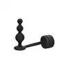 DreamToys -  Ramrod Cockring With Beaded Anal Plug. Innowacyjny pierścień erekcyjny 2 w 1 z korkiem analnym, z gładkiego silikonu, zapewnia zarówno mocną erekcję i stymulację analną