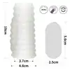 LoveToy - Vibrating Wave Knights Ring White. Wibrująca nakładka na penisa o super stymulującym kształcie, wibracje i pogrubienie członka