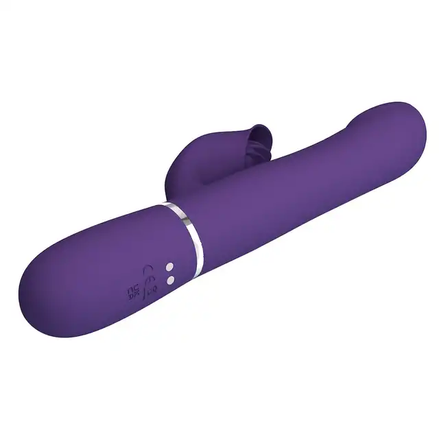 Pretty Love - Falin Purple. Wibrator łechtaczkowo pochwowy z ruchomymi kulkami, maksymalna przyjemność i intensywne orgazmy