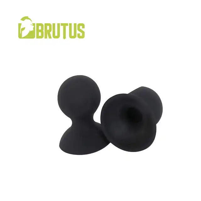 Brutus - Nipple Suckers. Gładki silikon i elegancki czarny kolor w rozmiarze S!