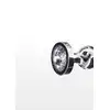 ToyJoy - Diamond Star Beads M. Metalowy korek analny z trzema stymulacyjnymi koralikami i podstawą ozdobioną srebrnym klejnotem