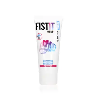 Fist It - Hybrid 100 ml. Hybrydowy lubrykant, oferuje wszechstronne stosowanie, zapewniając długotrwały poślizg i bezpieczeństwo użytkowania