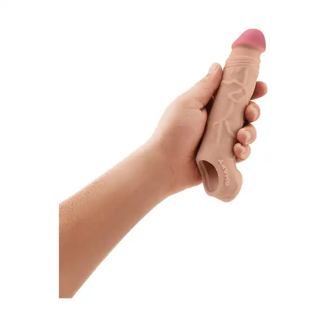 Shaft - Vibrating Sheath Size 1 Model F - nakładka na penisa z innowacyjnego silikonu przypominającego skórę!