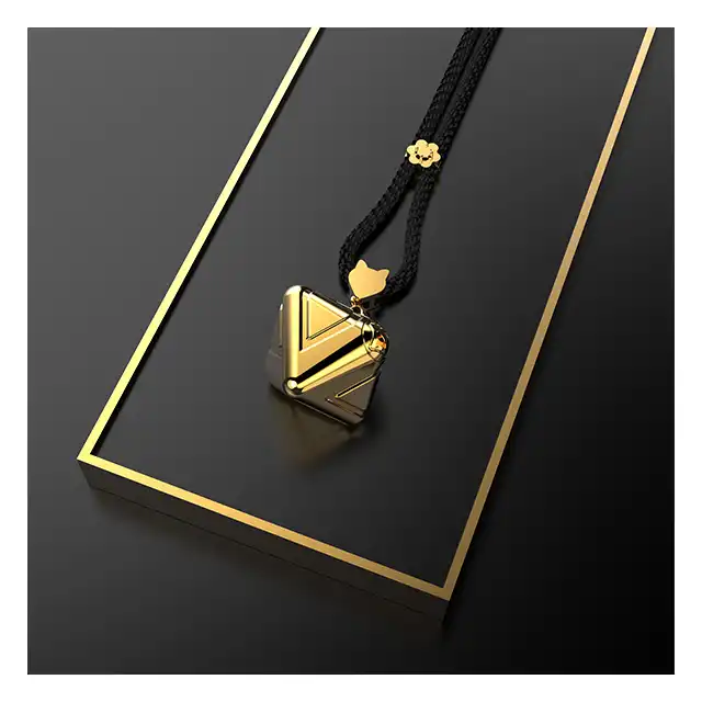 LOCKINK - Vibration Cube 2.0 Gold. Elegancki wibrator incognito w formie złotego łańcuszka, elegancka stymulacja