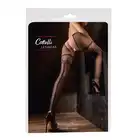 Cottelli LEGWEAR - Crotchless Tights L/XL. Jedwabiście miękkie bezmajtkowe rajstopy z ozdobnym szwem.