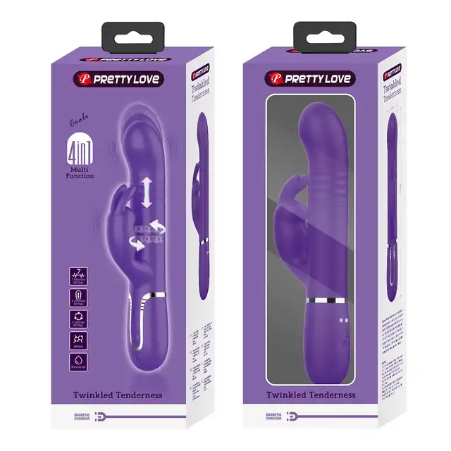 Pretty Love - Coale Purple. Wibrator z intensywnymi wibracjami, ruchomymi koralikami i funkcją Burst Climax zapewnia wyjątkowo intensywną przyjemność