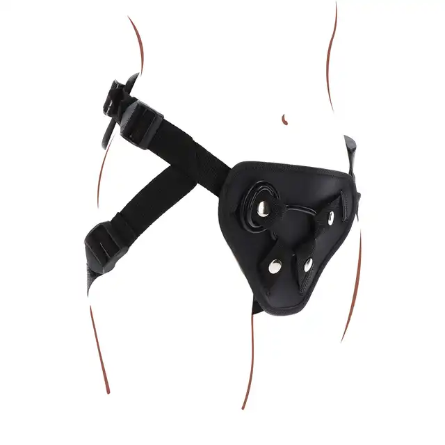 Get Real - Strap-On Full Cover Harness. Luksusowa uprząż z wyściełaną przednią poduszką, regulowanymi paskami i silikonowymi pierścieniami, która zapewnia doskonałe dopasowanie