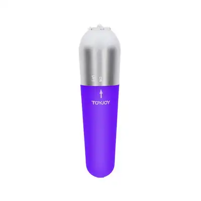 ToyJoy - Funky Vibrette Purple. Kompaktowy mini wibrator z wieloma trybami wibracji, nowoczesny design z intensywnymi doznaniami
