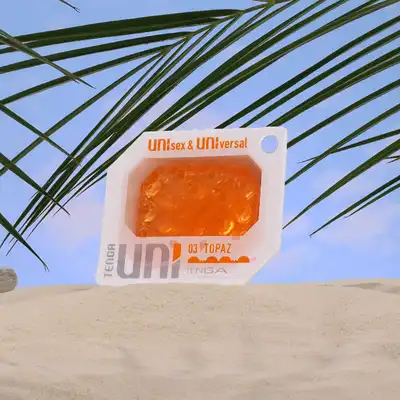 Tenga - Uni Topaz Sleeve. Elastyczna nakładka stymulująca do łechtaczki i penisa, produkt unisex