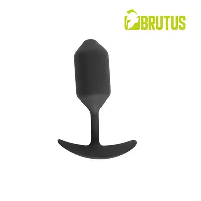 Brutus - Weighted Butt Diamond L. Wygodny, ważony plug analny z miękkiego silikonu dla długotrwałej przyjemności!