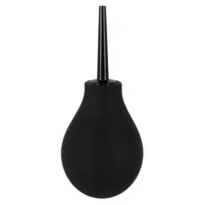 Magic Shiver - Anal Douche Black 200 ml. Wygodna, silikonowa, czarna gruszka do lewatywy z wygodną, ergonomiczną kanką 