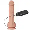 Baile - Beautiful Bergrisi Vibrator 10,2". Realistyczne, żylasty wibrator z jądrami i zarysowaną żołędzią. Podwójny, elastyczny materiał doskonale imituje ludzką skórę
