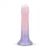 EasyToys - Mermaid Glitter Ombre Dildo S. Brokatowe dildo z mocną przyssawką, wizualny efekt ombre dodaje uroku