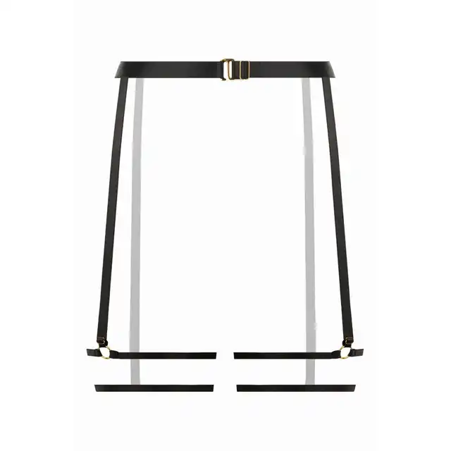 Christine - Strappy Garterbelt Blushing Black. Zmysłowy pas do pończoch, który rozbudzi wyobraźnię