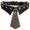 LoveToy - Rebellion Reign Collar. Obroża z kołnieżem z wysokiej jakości skóry PU, długi metalowy łańcuszek, łączy wygodę i wyrafinowany styl