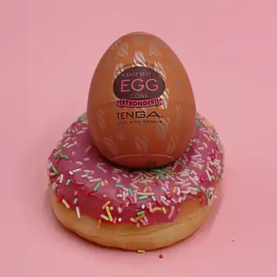 Tenga - Egg Cone. Kieszonkowy masturbator jajeczko z wyjątkowymi wypustkami, intensywna stymulacja
