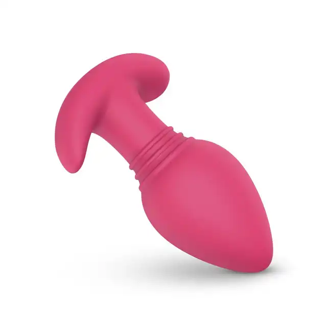 EasyToys - Easy Connect Axel. Różowy korek analny z miękkiego silikonu, sterowany aplikacją, oferuje różnorodne wzory wibracji i możliwość zdalnego sterowania