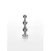 ToyJoy - Diamond Star Beads S. Elegancki korek analny z trzema stymulacyjnymi koralikami i podstawą ozdobioną srebrnym klejnotem