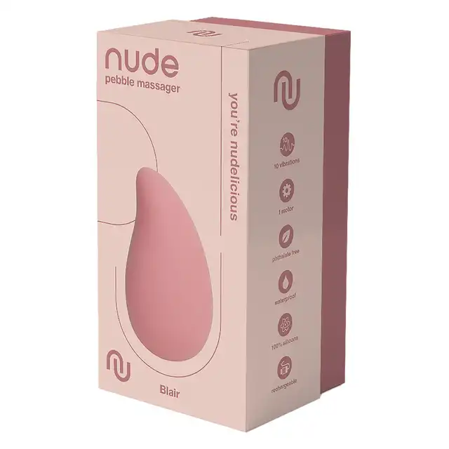 Nude - Blair. Mini wibrator łechtaczkowy o eleganckiej konstrukcji i zaawansowanych funkcjach stymulacji