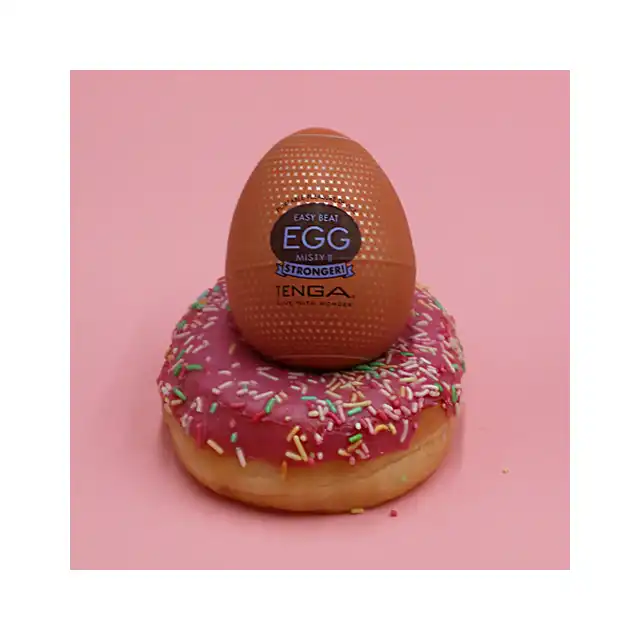 Tenga - Egg Misty II. Kieszonkowy masturbator jajeczko z gęsto rozłożonymi wypustkami, intensywna stymulacja
