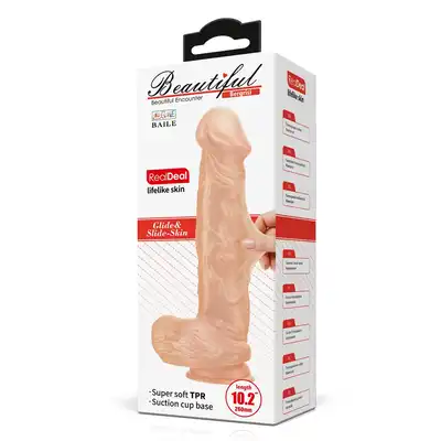 Baile - Beautiful Bergrisi Dildo. Realistyczny penis z przyssawką, gigantyczny rozmiar i materiał imitujący skórę