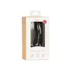 EasyToys - Dildo With Balls 12 cm Black. Realistyczne dildo z wyraźnymi żyłami i zakrzywionym trzonem, idealne do punktu G