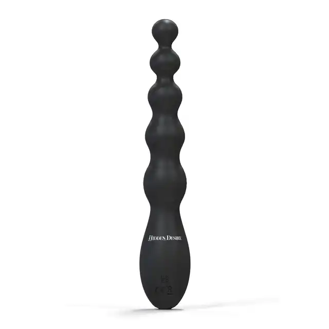 Hidden Desire - Extreme Beaded Anal Power Vibrator. Mocny wibrator analny z koralikowym designem i szerokim zakresem trybów wibracji