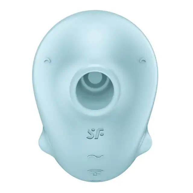 Satisfyer - Sassy Seal Blue. Wibrator incognito z falami ciśnienia i wibracjami, kształt uroczej foczki