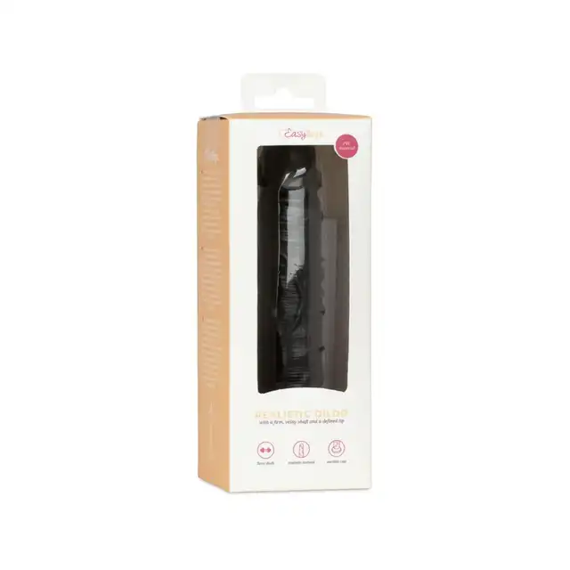 EasyToys - Dildo Without Balls 12 cm Black. Klasyczne dildo o realistycznym designie, mocna przyssawka i prosty trzon