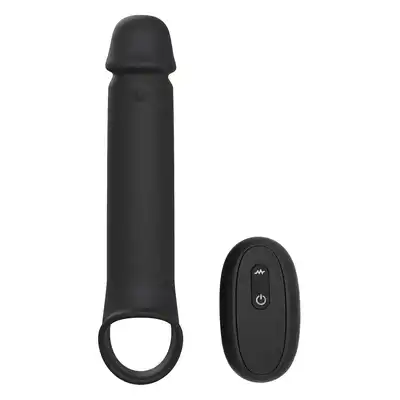 DreamToys - Ramrod Vibrating Extender With Remote. Wibrująca przedłużka na penisa, która łączy dodatkową długość z ekscytującymi wibracjami