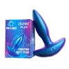 Durex Play - Pop &amp; Buzz. Silikonowy korek analny z wibracją, miękki i gładki materiał z opalizującym zakończeniem