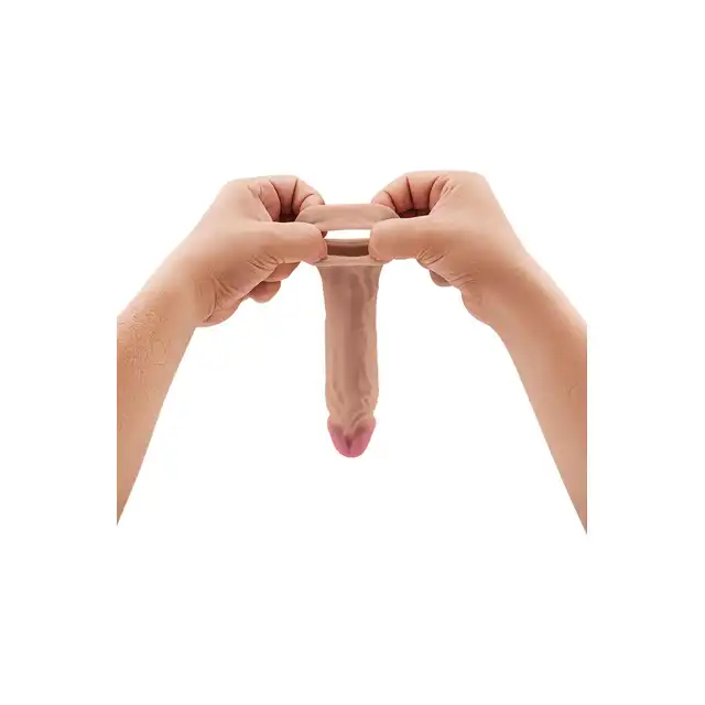 Shaft - Vibrating Sheath Size 1 Model F - nakładka na penisa z innowacyjnego silikonu przypominającego skórę!