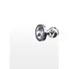 ToyJoy - Diamond Star Beads S. Elegancki korek analny z trzema stymulacyjnymi koralikami i podstawą ozdobioną srebrnym klejnotem
