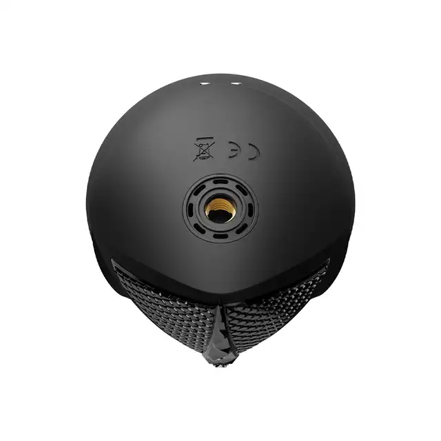 Zalo - Sesh Black. Ruchomy wibrator podgrzewany, z wymiennymi końcówkami i pilotem, inspirowany egipską wężową boginią