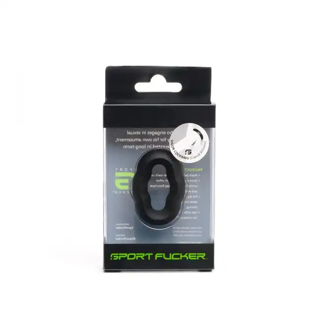 Sport Fucker - Vigor Ring Black. Silikonowy pierścień erekcyjny zwiększający przyjemność i przedłużający momenty intymności