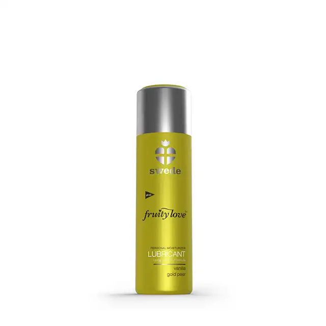 Swede - Fruity Love Lubricant Vanilla Gold Pear 50 ml. Wodny lubrykant o zmysłowym smaku złotej gruszki i wanilii. Rozpłyń się w przyjemności
