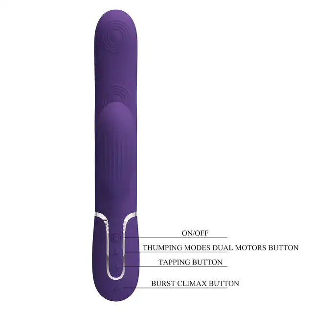 Pretty Love - Perdita Purple. Wibrator z 7 trybami stymulacji i 7 ustawieniami stukania, oferuje wszechstronną przyjemność