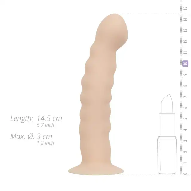 EasyToys - Thurster Strap Skin. Elastyczny strapon z prążkowanym dildo, regulowane paski dla idealnego dopasowania