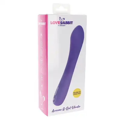 ToyJoy - Love Rabbit Awesome G-Spot Vibrator. Wibrator punktu G, ergonomiczny kształt, 7 trybów pulsacji, 5 prędkości wibracji oraz ładowanie przez USB