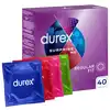 Durex - Surprise Me 40 szt. Wyjątkowy zestaw 40 prezerwatyw zamknięty w eleganckim opakowaniu, 4 różne rodzaje prezerwatyw
