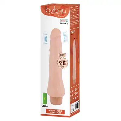 Baile - Dryad. Wibrujące dildo w cielistym kolorze z teksturowanym trzonem i regulowanymi wibracjami dla intensywnej stymulacji