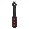 Ouch! - Hearts Paddle with Anal Plug. Packa z korkiem analnym na łańcuszku, zdobione serduszkami. Ostatnia sztuka!