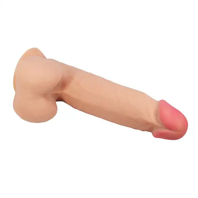 Pretty Love - Sliding Skin 8,5". Realistyczne dildo z ruchomą skórą i mocną przyssawką, innowacyjny materiał