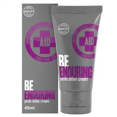 AID - Be Enduring Penis Delay Cream 45 ml. Krem z lekko chłodzącym efektem, pomaga opóźnić orgazm, zapewnia dłuższą i bardziej satysfakcjonującą przyjemność seksualną