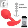 Thunder Plug - medium, czerwony. Innowacyjny plug prostaty z mechanizmem uderzającym, ergonomiczną podstawą i cienką szyjką do długotrwałego noszenia