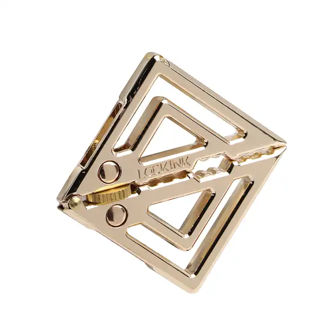 LOCKINK - Adjustable Nipple Clamps with Heavy Pendant Gold. Regulowane zaciski na sutki z ciężką złotą zawieszką, elegancka biżuteria erotyczna
