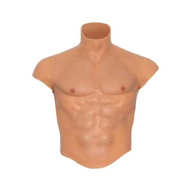 Hidden Desire - Alter Ego Silicone Male Torso Shirt. Silikonowa koszulka z męskim umięśnionym brzuchem, odkryj swoją męską tożsamość